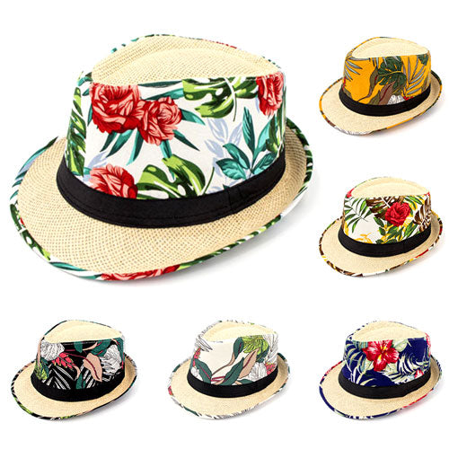 Printed Straw Hat