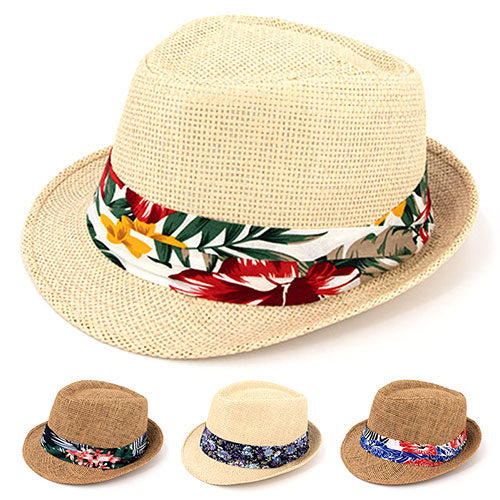 Printed Straw Hat