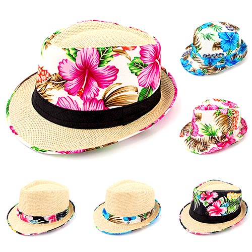 Printed Straw Hat