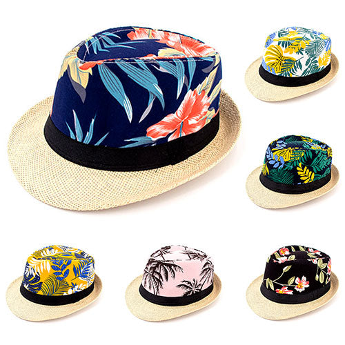 Printed Straw Hat