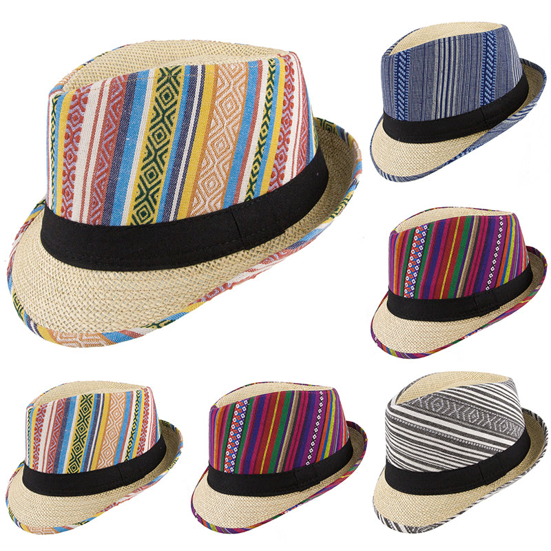 Printed Straw Hat
