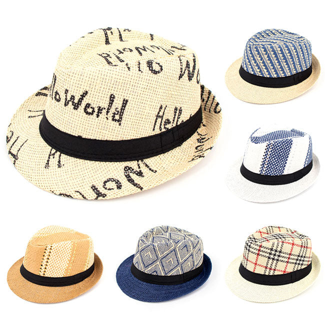 Printed Straw Hat