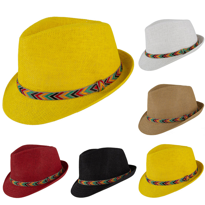 Printed Straw Hat