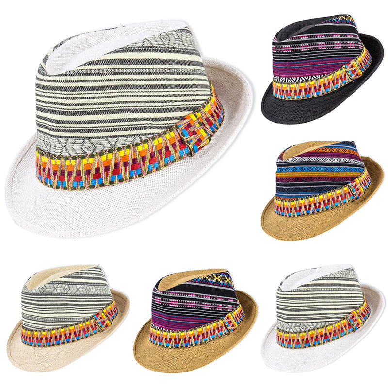Printed Straw Hat