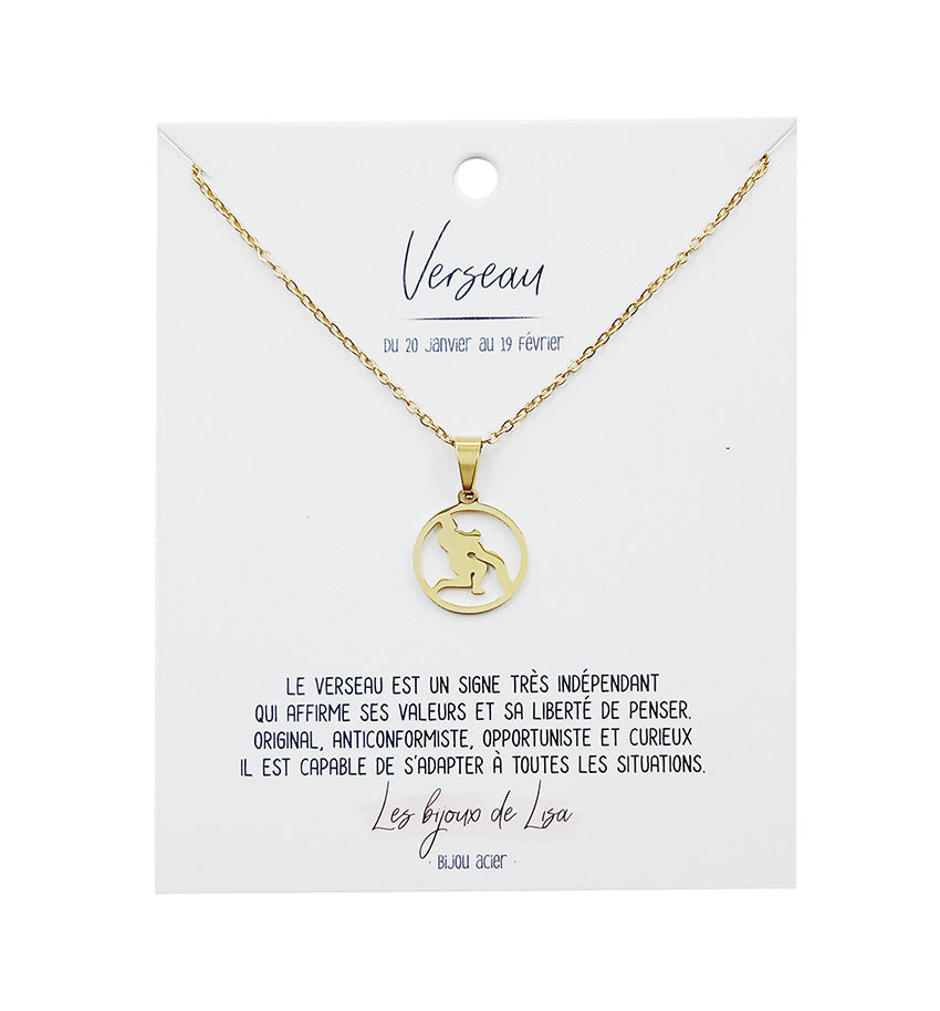 12 Zodiac Necklace 12PCS