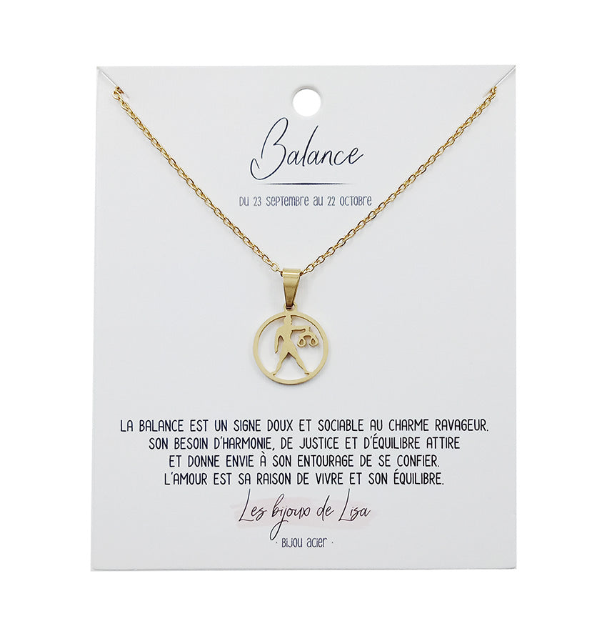 12 Zodiac Necklace 12PCS