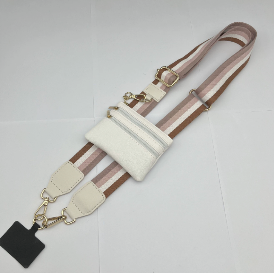 Long Keeper Phone Strap Crossbody with Zipper Wallet Phone Chain