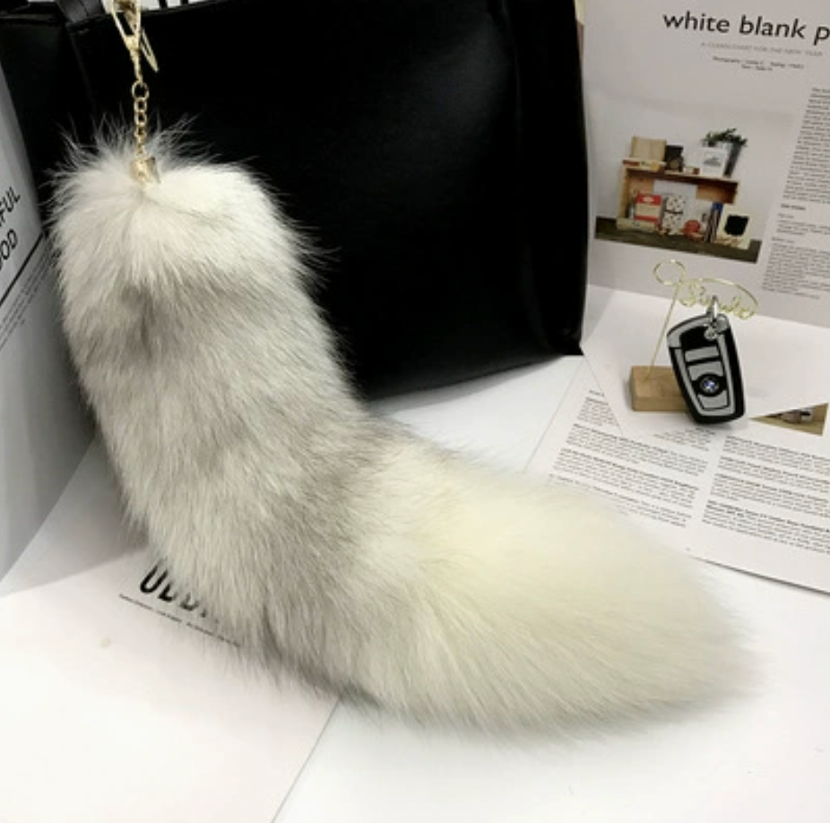 Fox Tail Keychain