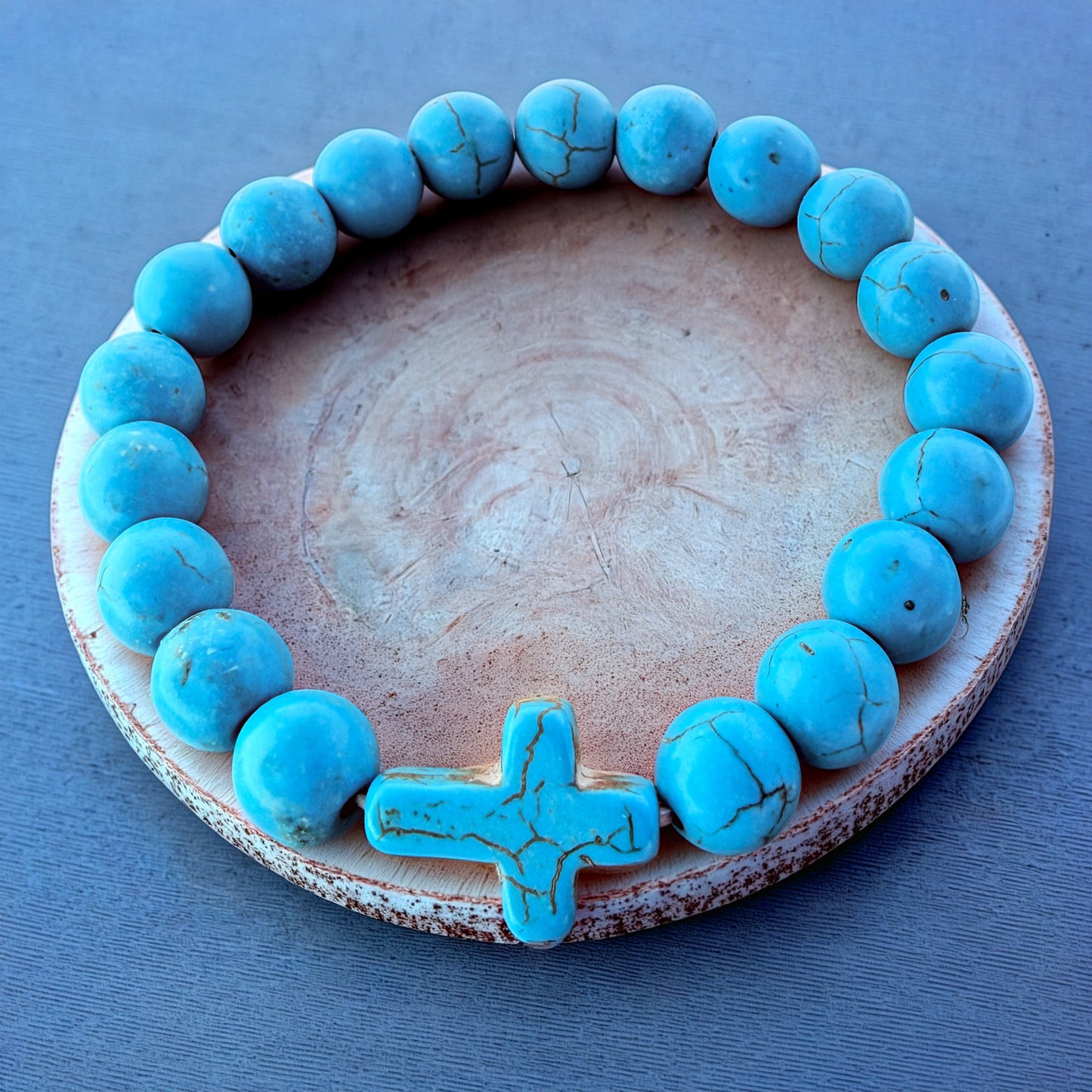 Natural Turquoise Stone Bracelet 10mm 1Pcs