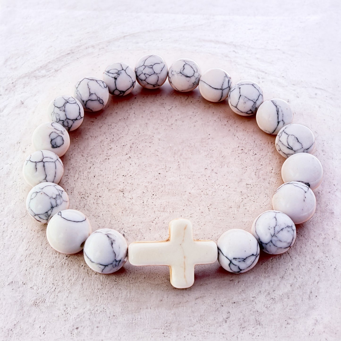 Natural HOWLITE Stone Bracelet 10mm 1Pcs