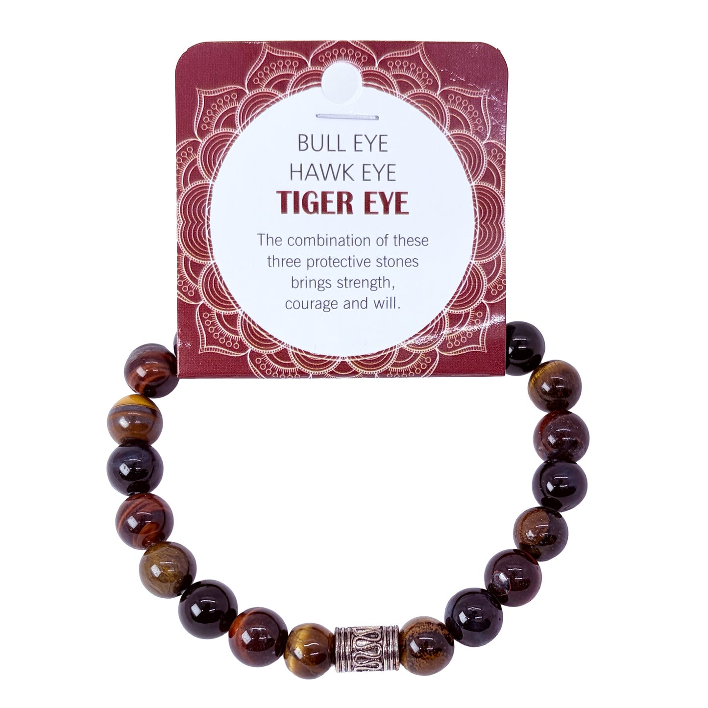 Natural BULL EYE Hawk Eye Tiger eye Stone Bracelet 1 Pcs