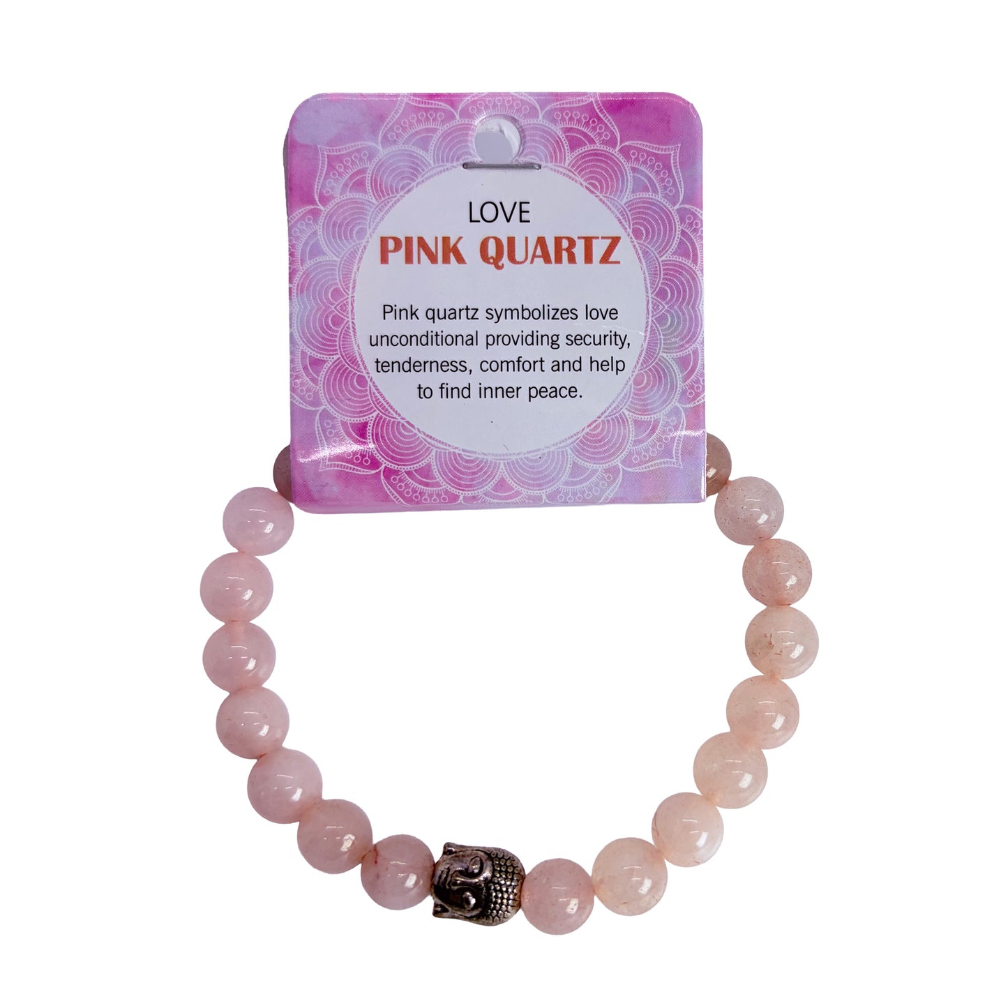 Natural PINK QUARTZ Stone Bracelet 1 Pcs