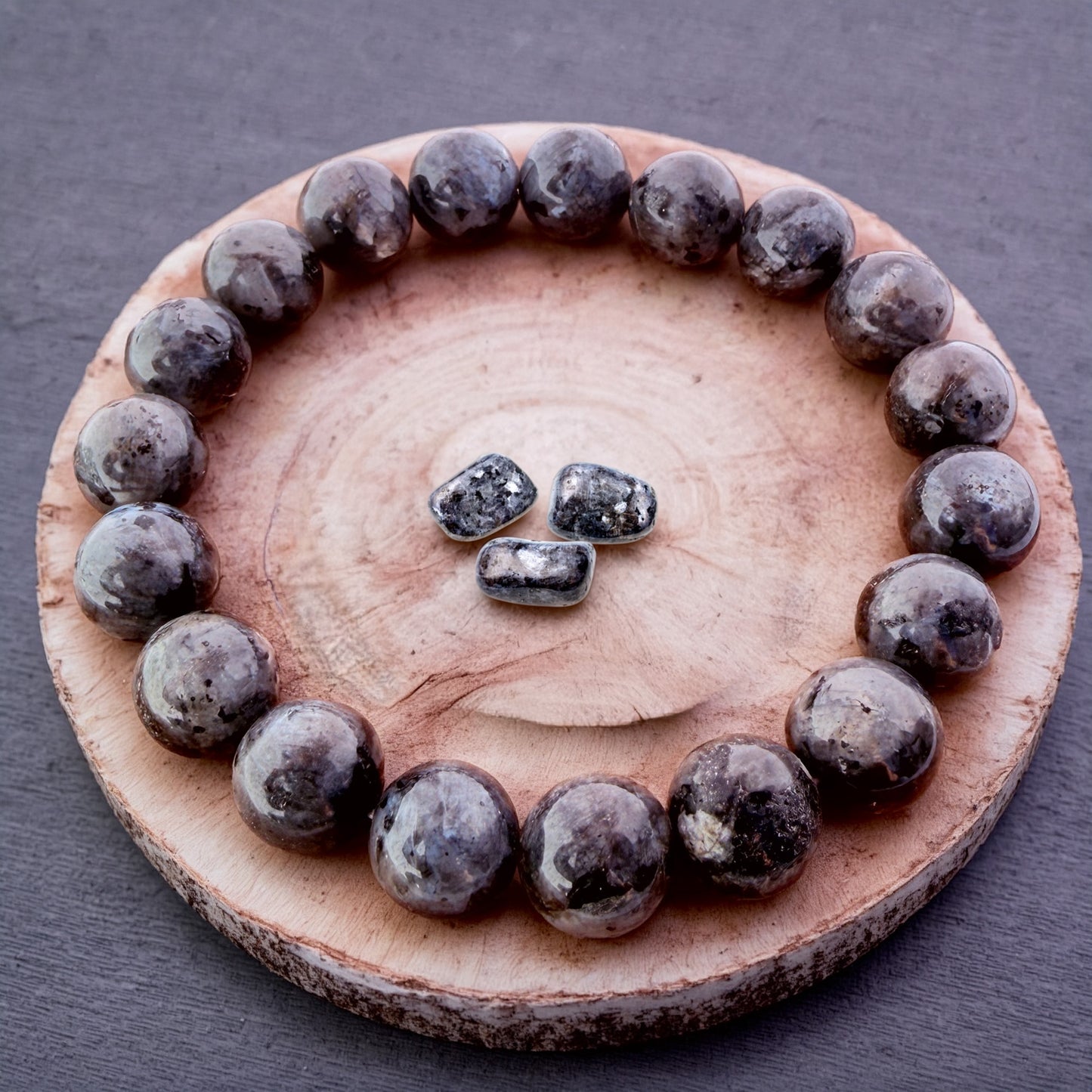 Natural LABRADORITE Stone Bracelet 10mm 1Pcs