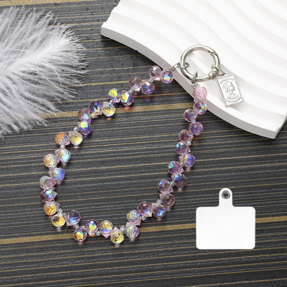 Crystal Beads Bling Collar Phone Chain