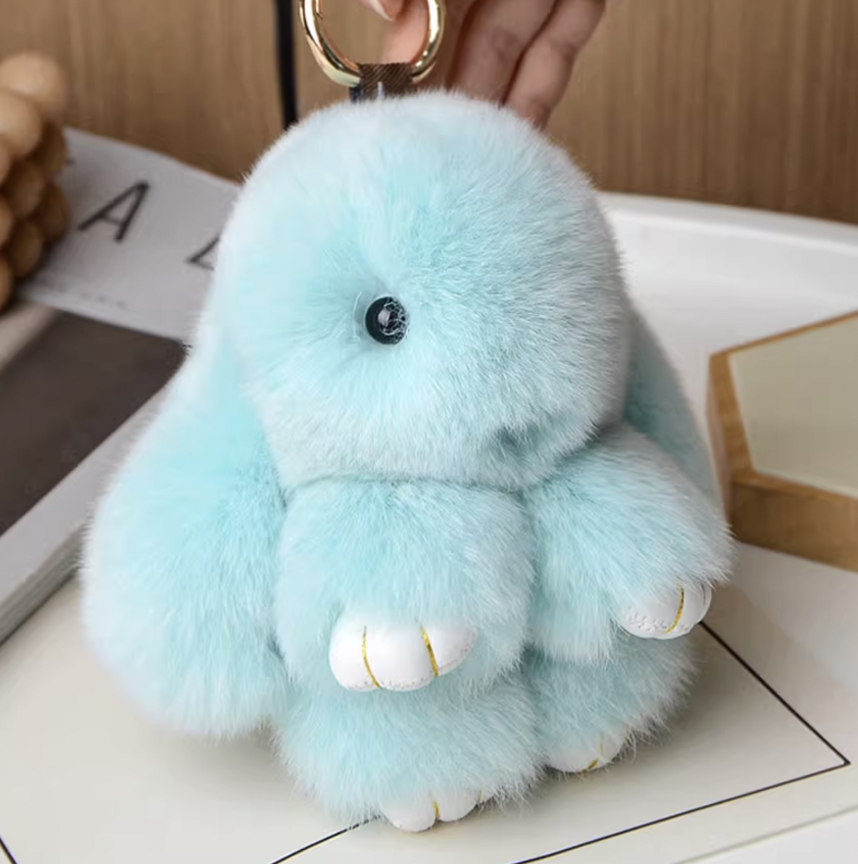 Handmade Soft Bunny Keychain
