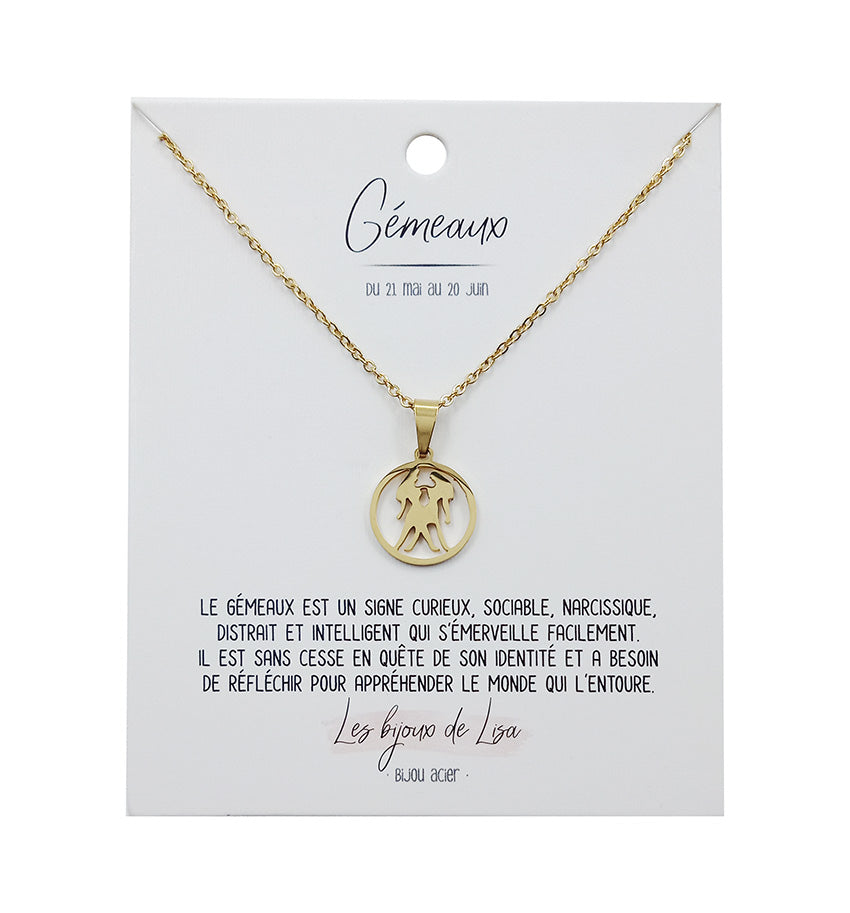 12 Zodiac Necklace 12PCS