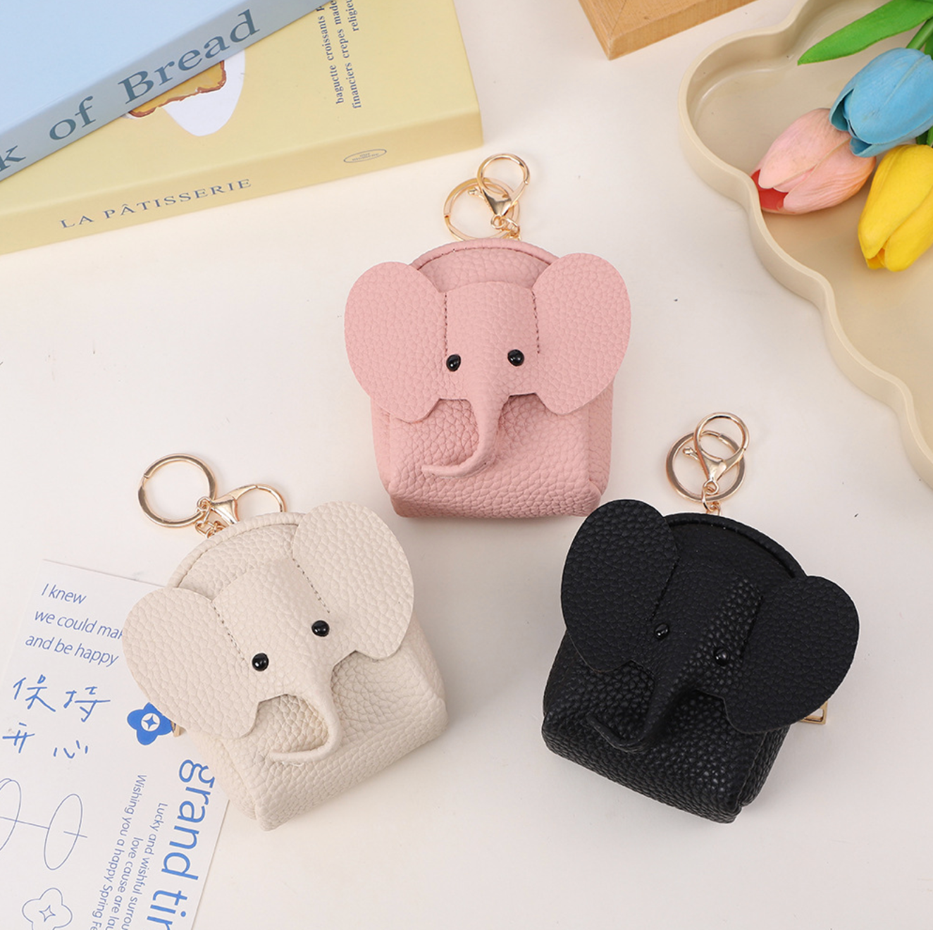 elephant backpack coin purse