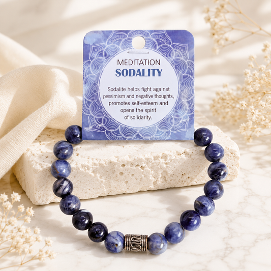 Natural Sodalite Stone Bracelet 8mm