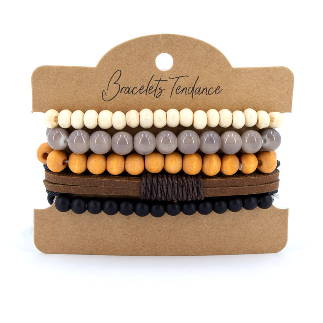 Leather Cord Bracelet 12Pcs