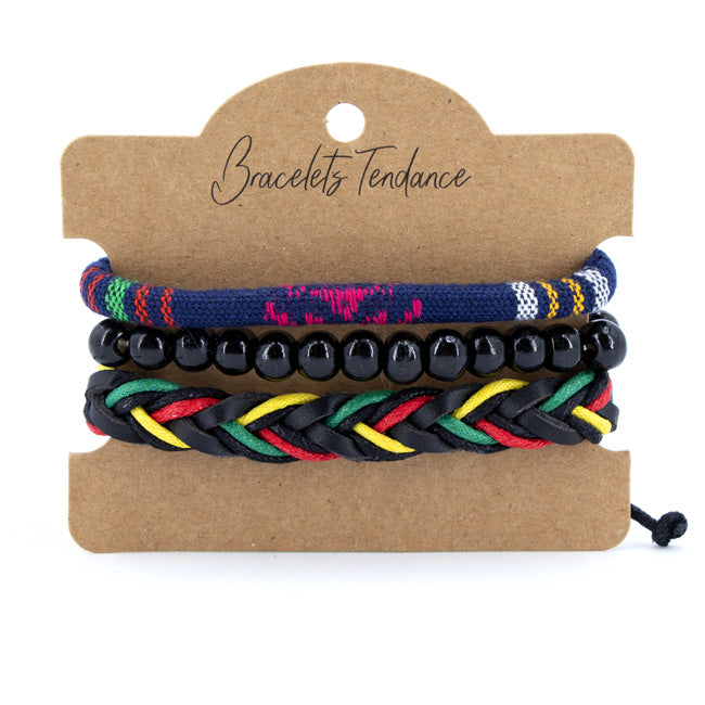 Leather Cord Bracelet 12Pcs