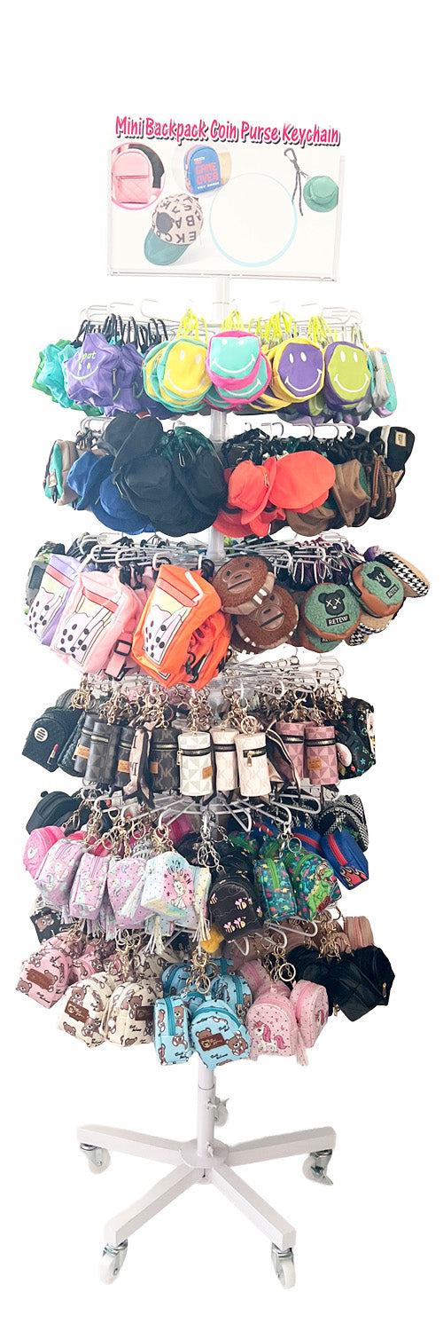 Backpack coin purse with Floor Display 672pcs