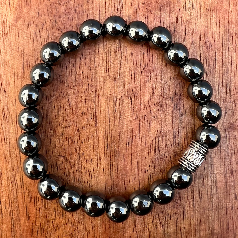 Natural HEMATITE Stone Bracelet 1 Pcs