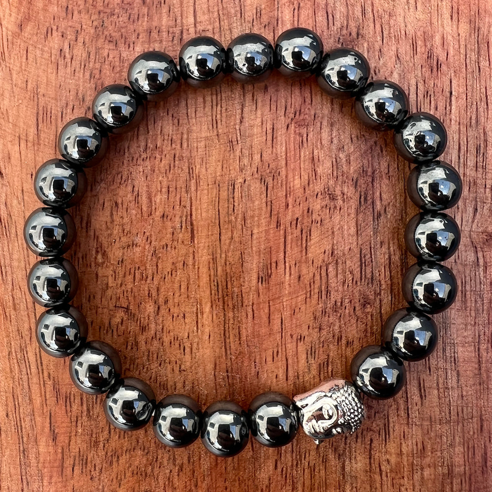 Natural HEMATITE Stone Bracelet 1 Pcs