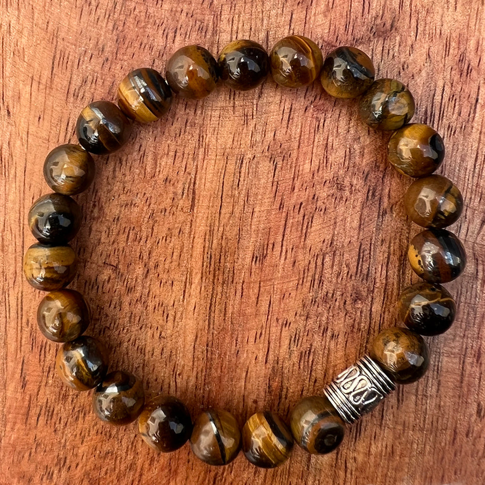 Natural TIGER EYE Stone Bracelet 1 Pcs