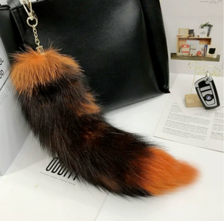 Fox Tail Keychain