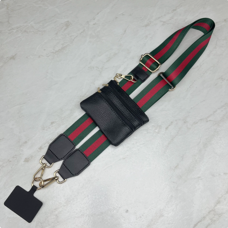 Long Keeper Phone Strap Crossbody with Zipper Wallet Phone Chain