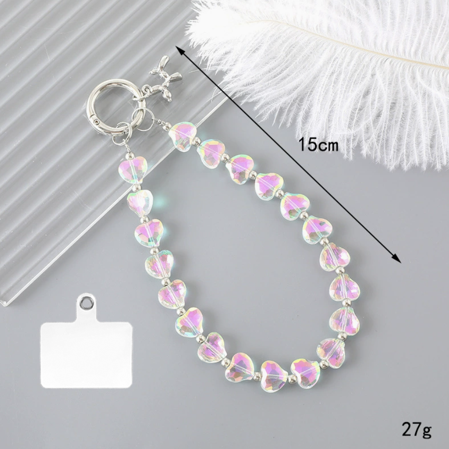 Crystal Beads Bling Collar Phone Chain