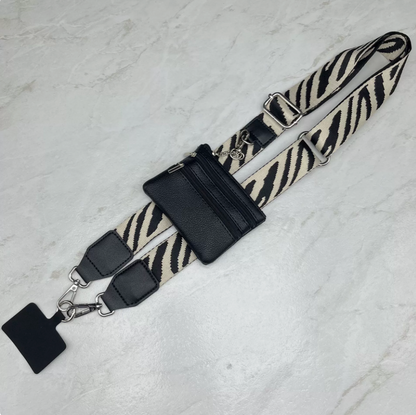 Long Keeper Phone Strap Crossbody with Zipper Wallet Phone Chain