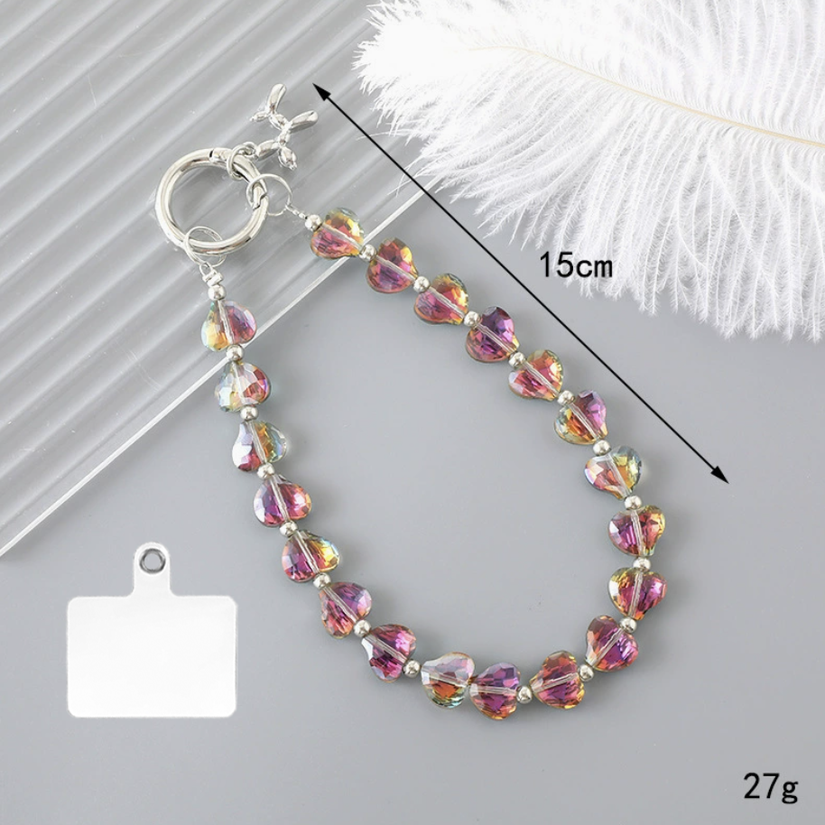 Crystal Beads Bling Collar Phone Chain