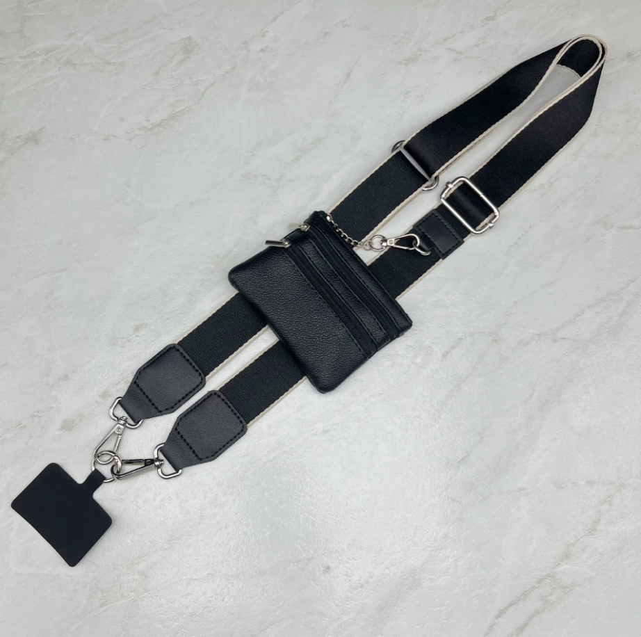 Long Keeper Phone Strap Crossbody with Zipper Wallet Phone Chain