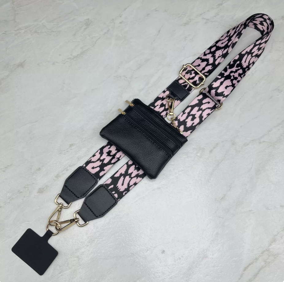 Long Keeper Phone Strap Crossbody with Zipper Wallet Phone Chain