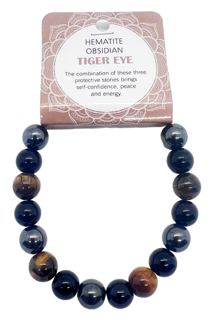 Natural Stone Bracelet 10mm with Floor Display 420pcs
