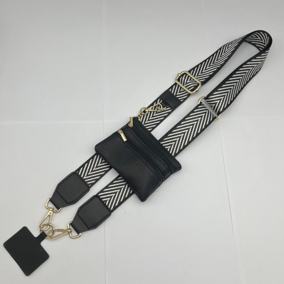 Long Keeper Phone Strap Crossbody with Zipper Wallet Phone Chain
