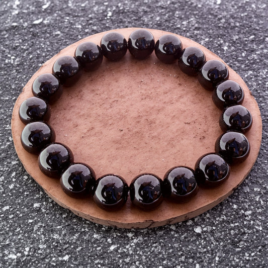 Natural OBSIDIAN Stone Bracelet 10mm 1Pcs