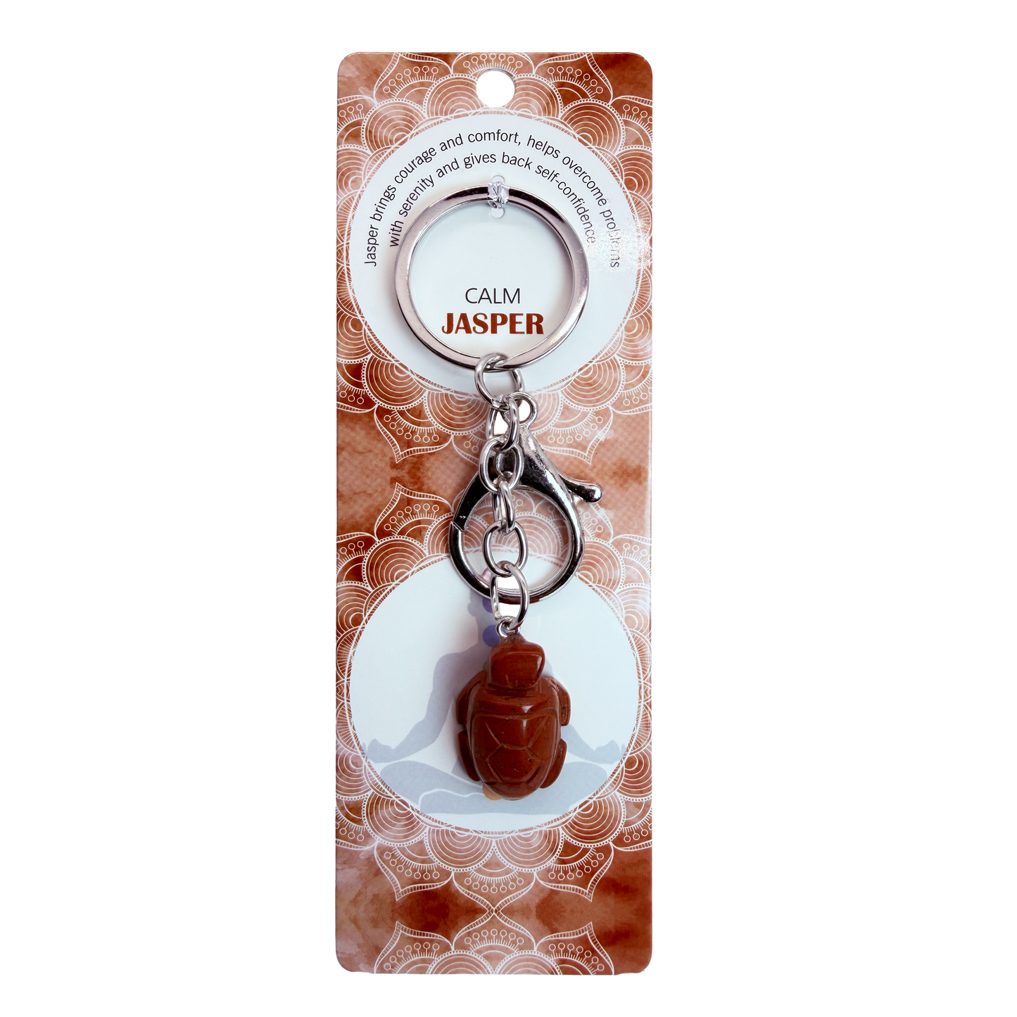 Natural Turtle Stone Keychain 1 Pcs