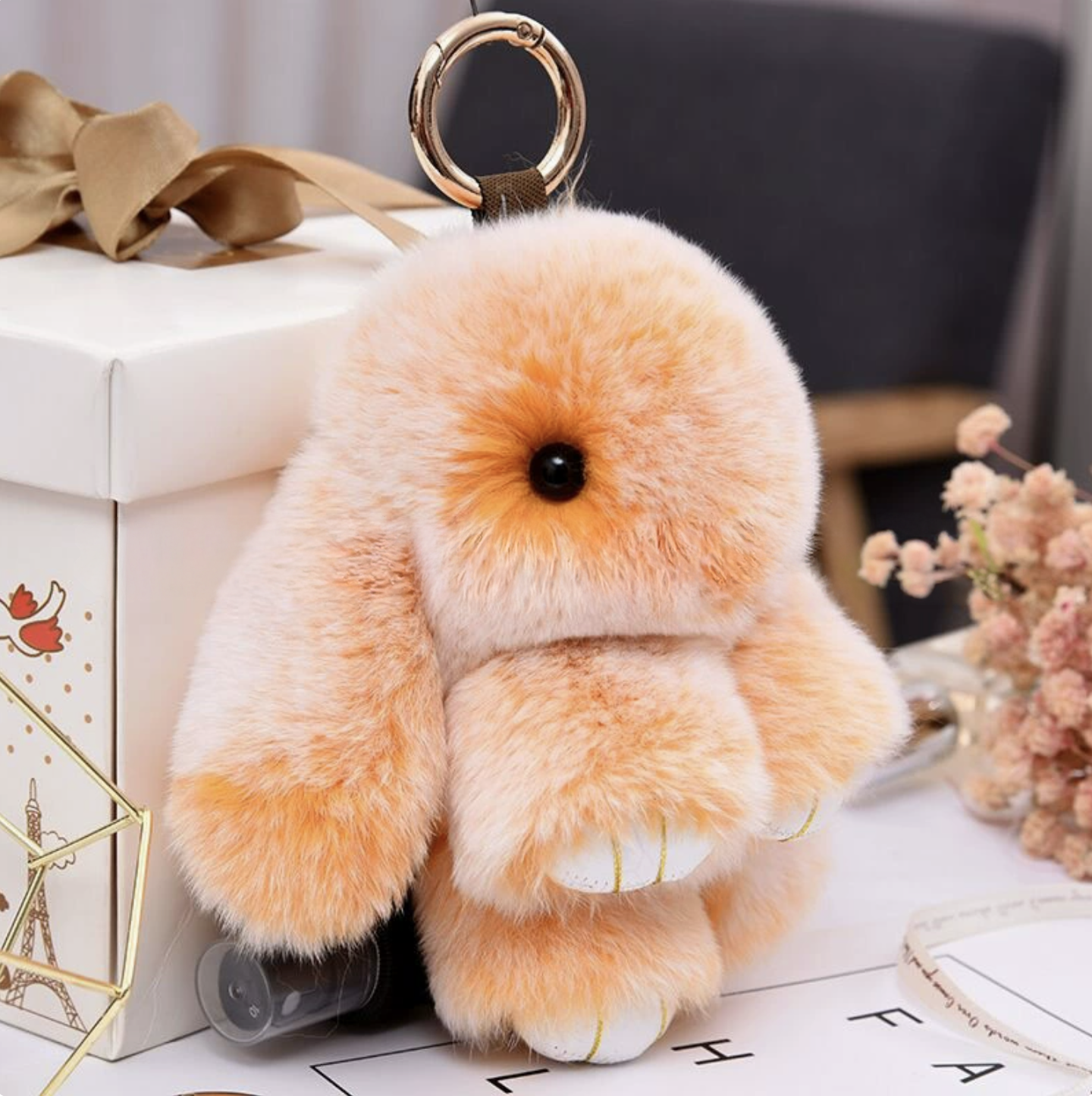 Handmade Soft Bunny Keychain
