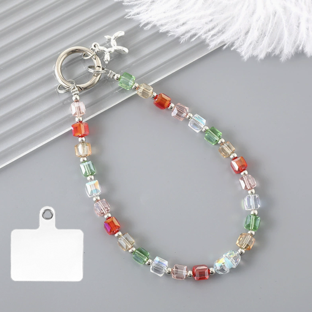 Crystal Beads Bling Collar Phone Chain