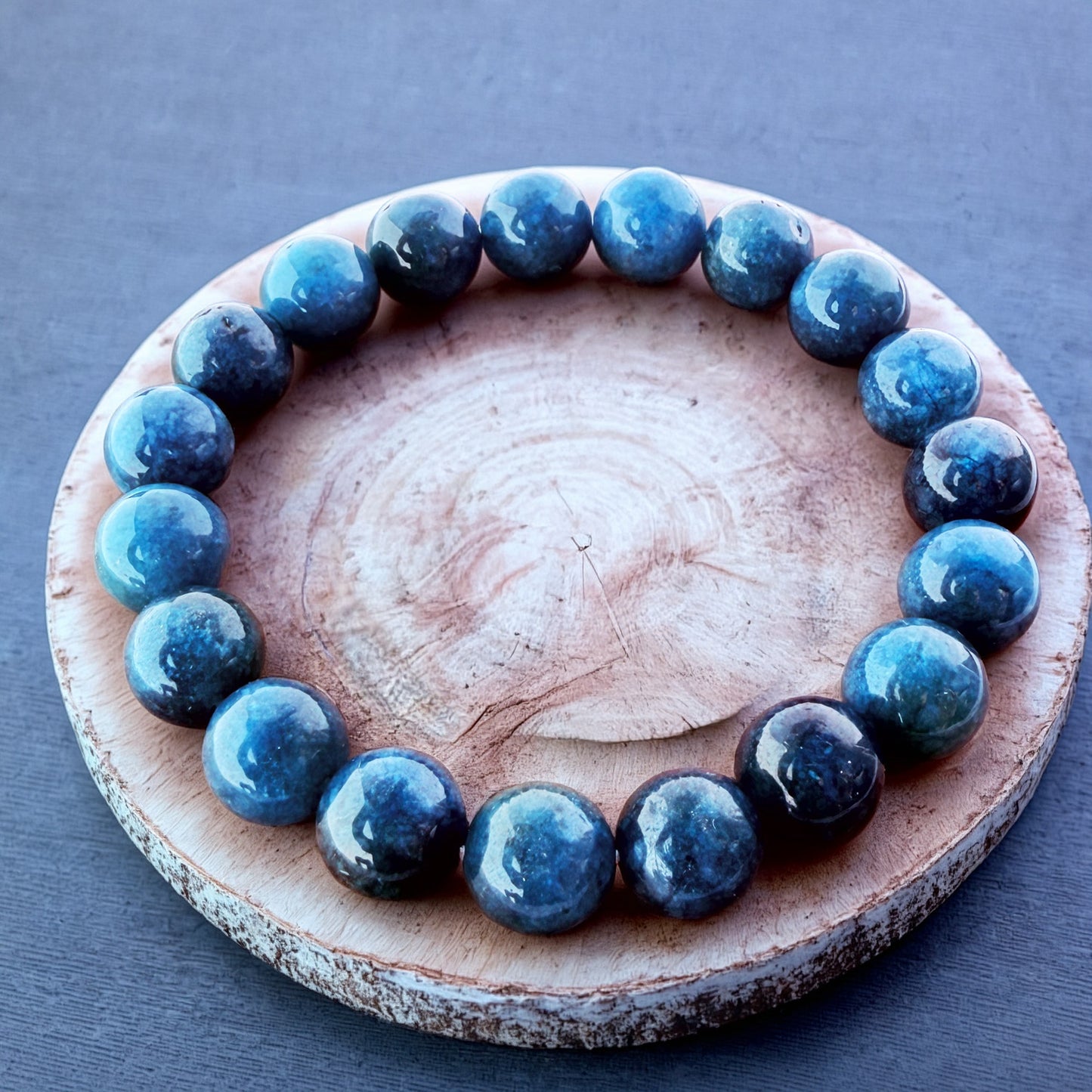 Natural APATITE Stone Bracelet 10mm 1Pcs