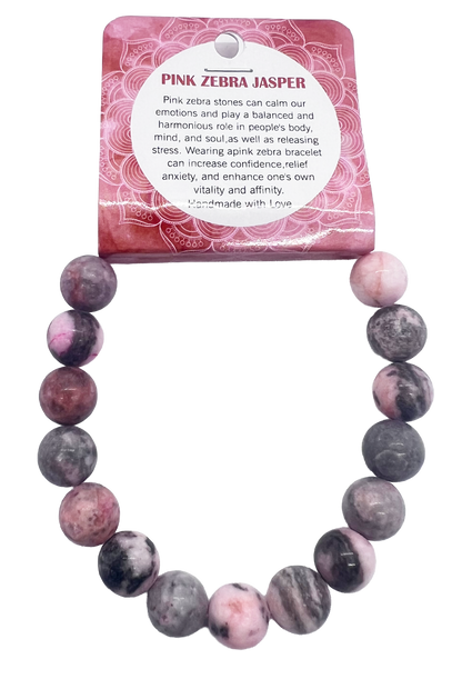 Natural Stone Bracelet 10mm with Floor Display 420pcs
