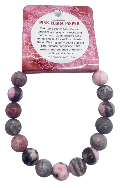 Natural Stone Bracelet 10mm with Floor Display 420pcs