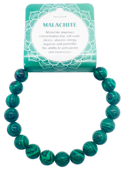 Natural Stone Bracelet 10mm with Floor Display 420pcs