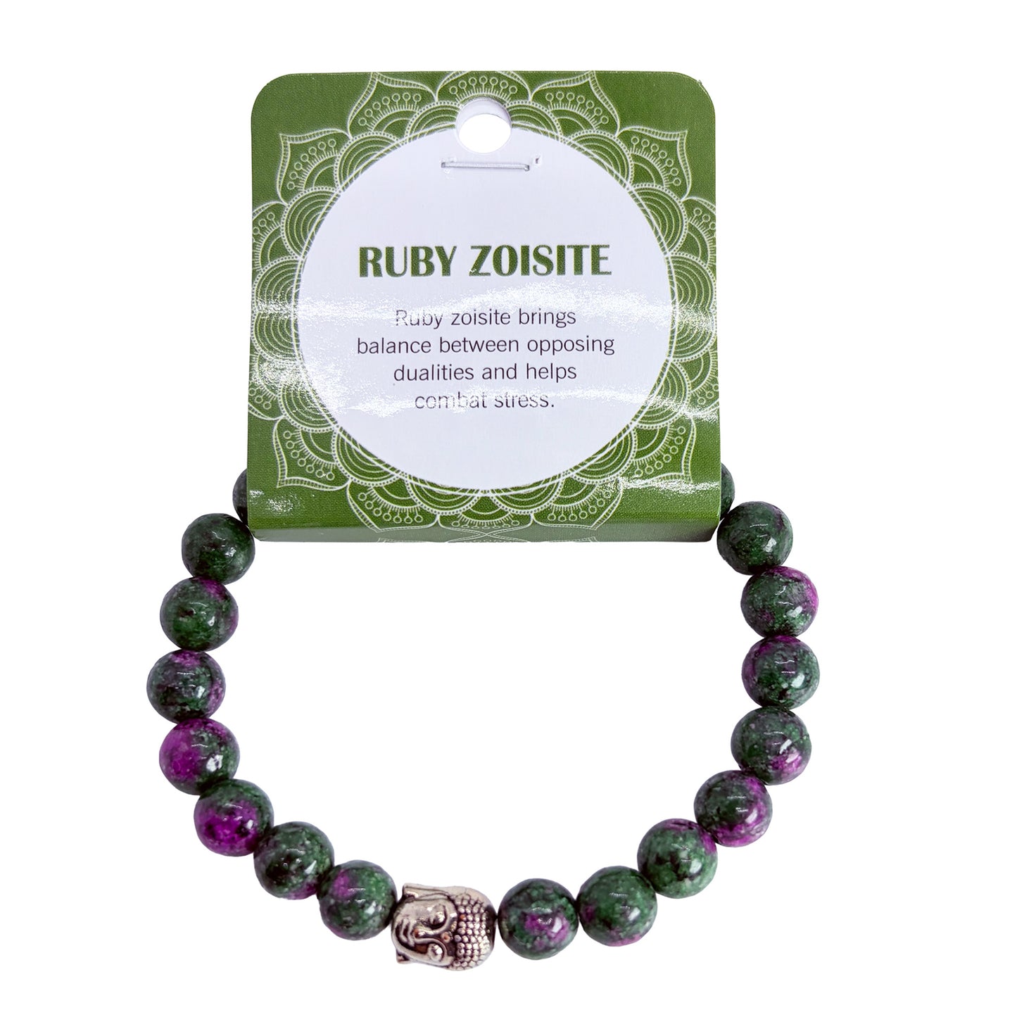 Natural RUBY ZOISITE Stone Bracelet 1 Pcs