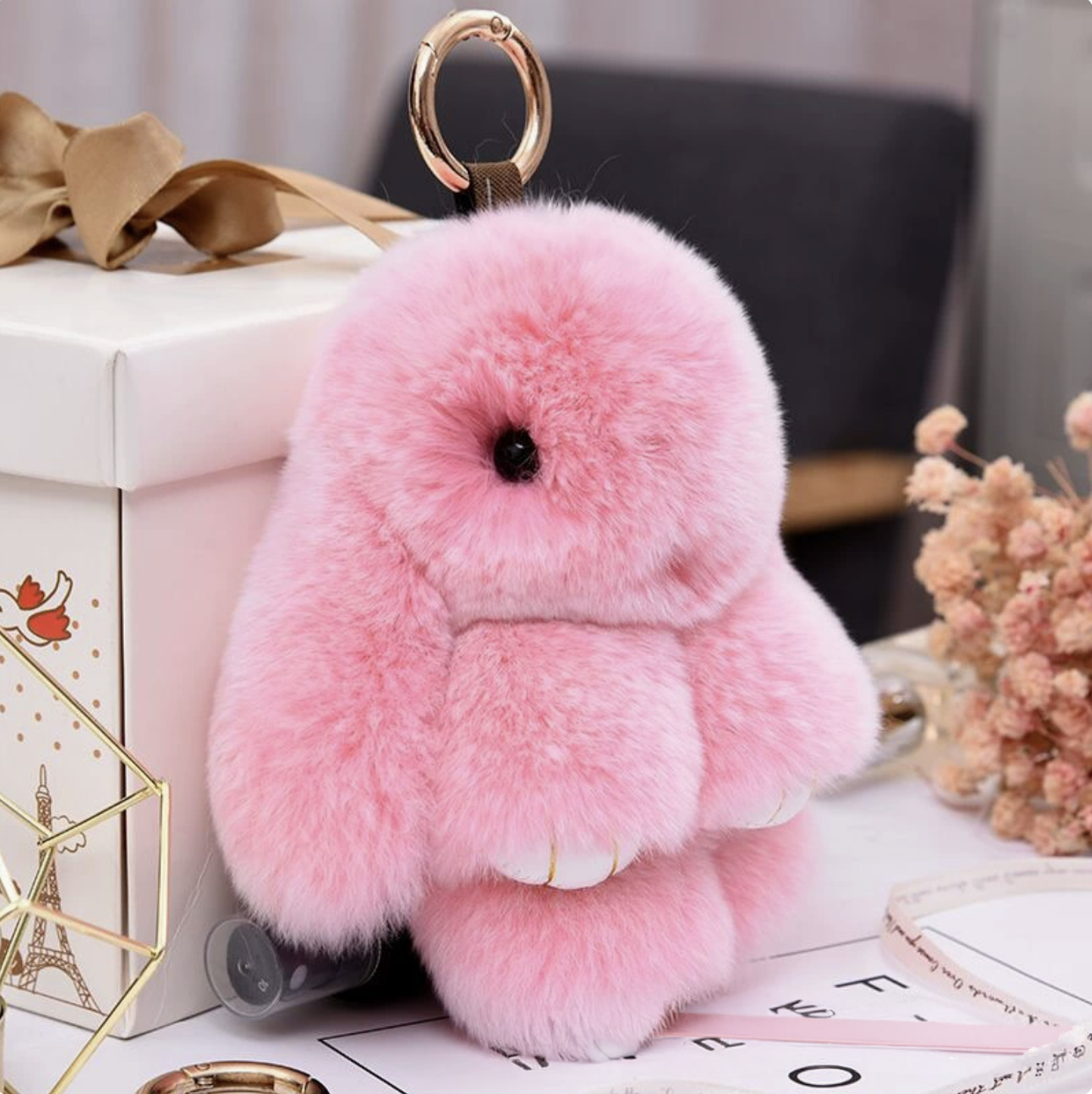 Handmade Soft Bunny Keychain
