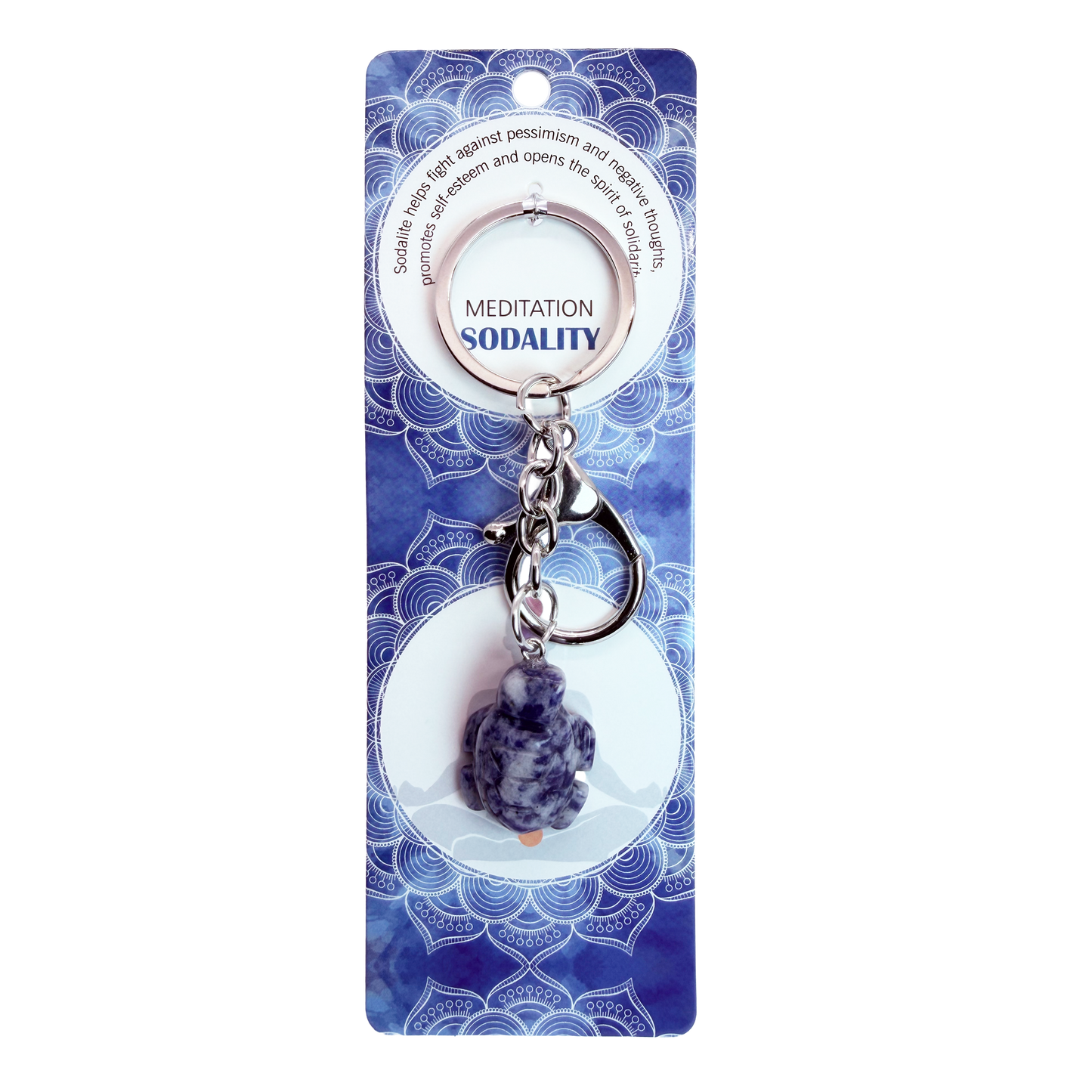 Natural Turtle Stone Keychain 1 Pcs