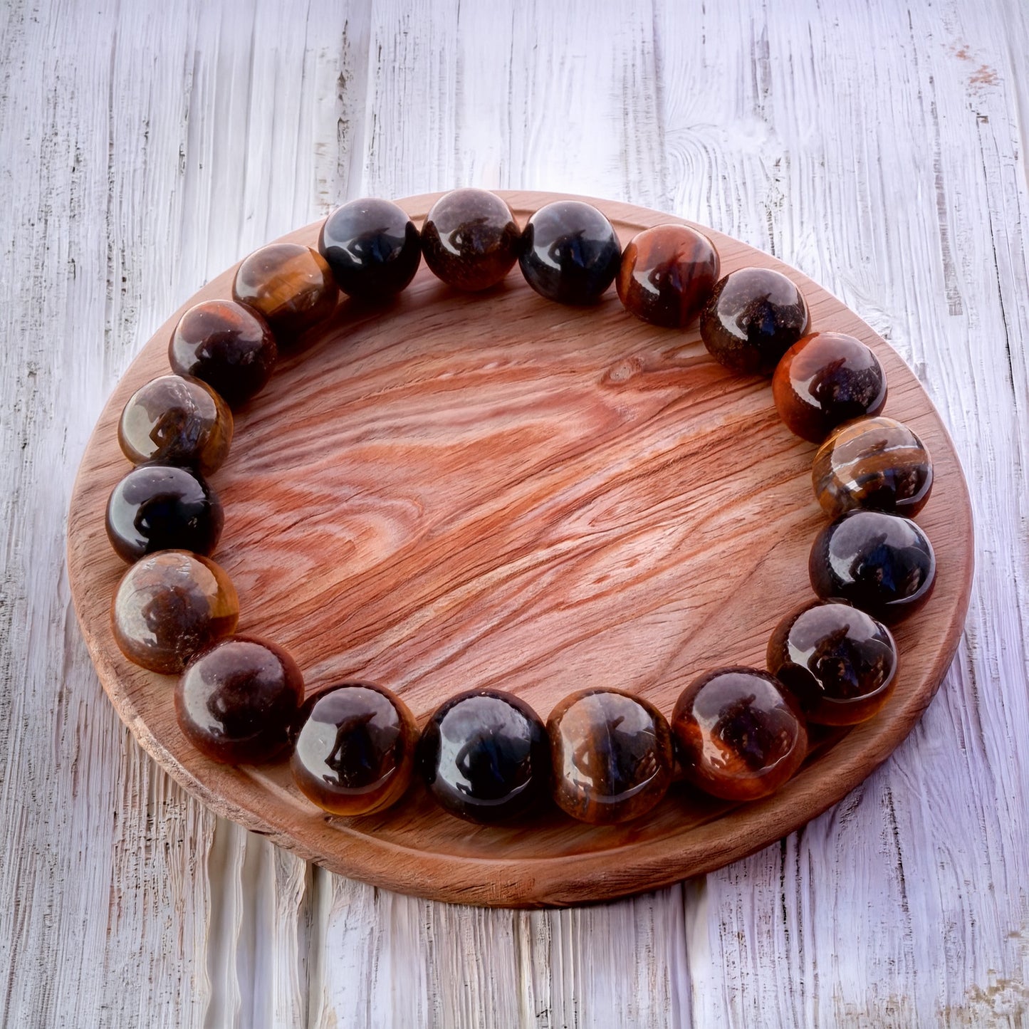 Natural  Red Tiger's Eye Stone Bracelet 10mm 1Pcs