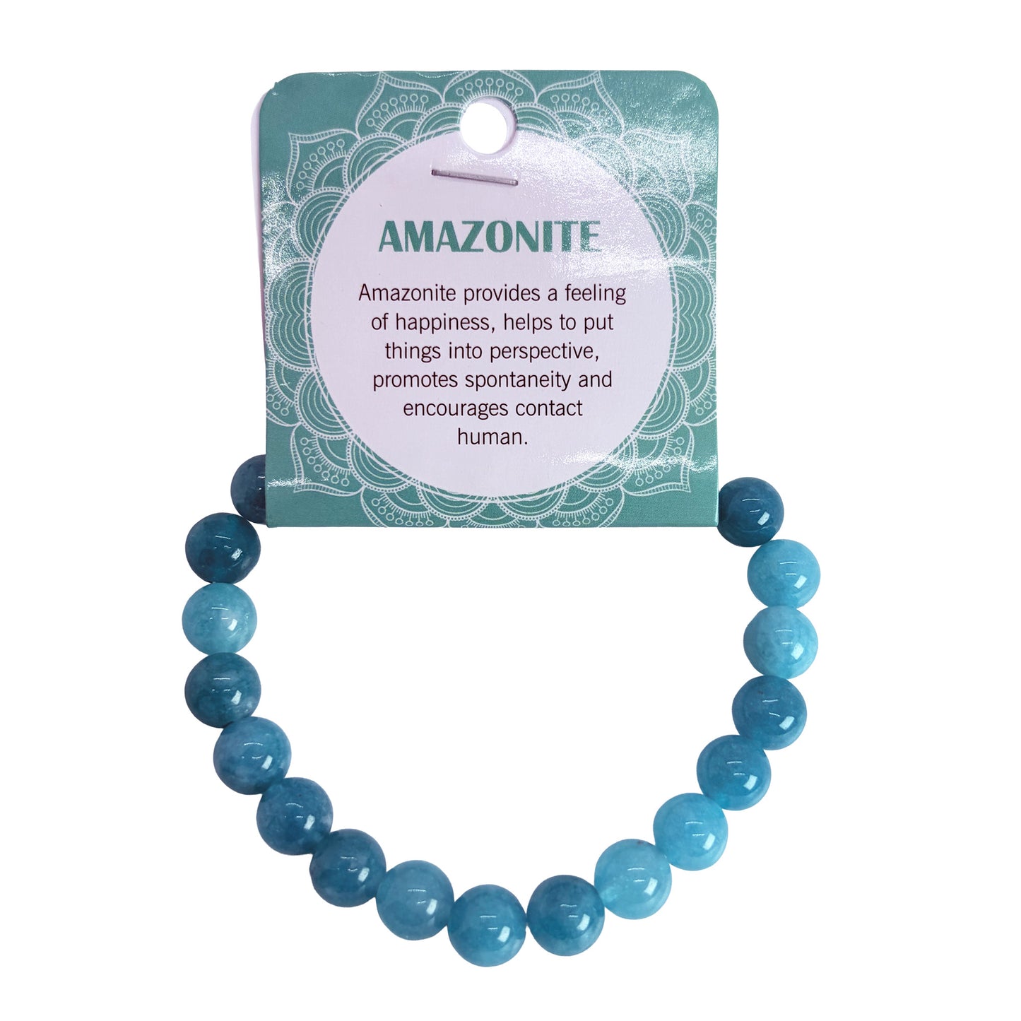 Natural AMAZONITE Stone Bracelet 1 Pcs